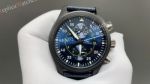 IWC Pilot's  CAL.89361 Automatic Movement Blue Leather Strap Blue 44.5 *15.5mm Watch